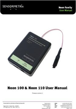 Neon 100 & Neon 110 User Manual - egnite Shop