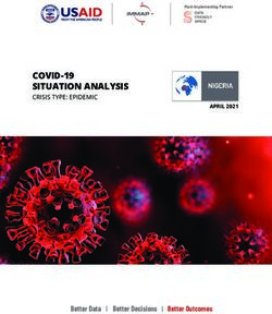 SYRIA COVID-19 SITUATION ANALYSIS - CRISIS TYPE: EPIDEMIC - ReliefWeb