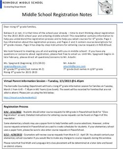MIDDLE SCHOOL REGISTRATION NOTES NOTESNOTES