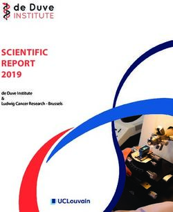 Scientific RepoRt 2019 - de Duve Institute & Ludwig Cancer Research - Brussels