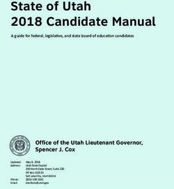State of Utah 2018 Candidate Manual - Utah .gov