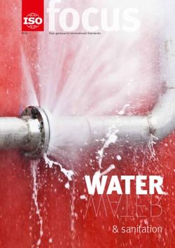 WATER WATER & sanitation - ISO