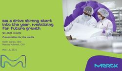 BIG 3 DRIVE STRONG START INTO THE YEAR, MOBILIZING FOR FUTURE GROWTH - Q1 2021 RESULTS PRESENTATION FOR THE MEDIA - MERCK KGAA
