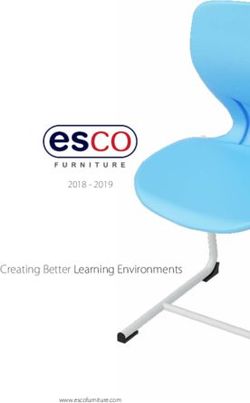 Creating Better Learning Environments 2018 - 2019 - www.escofurniture.com - Educational Aims