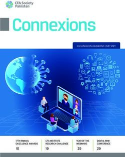 Connexions Pakistan - 17TH ANNUAL EXCELLENCE AWARDS CFA INSTITUTE RESEARCH CHALLENGE - Find a Society