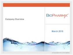 SMARTER DRUG DELIVERY IN DERMATOLOGY - Company Overview March 2018 - BioPharmX