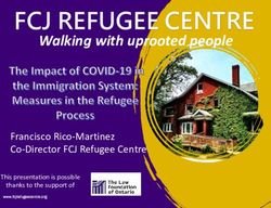 FCJ REFUGEE CENTRE Walking with uprooted people - Francisco Rico-Martinez Co-Director FCJ Refugee Centre