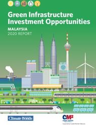 Green Infrastructure Investment Opportunities - MALAYSIA 2020 REPORT - ...