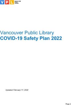 COVID-19 Safety Plan 2022 - Vancouver Public Library - Updated: February 17, 2022