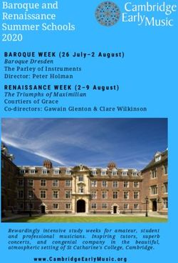 Baroque and Renaissance Summer Schools 2020 - Cambridge Early Music
