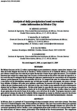 Analysis of daily precipitation based on weather radar information in México City