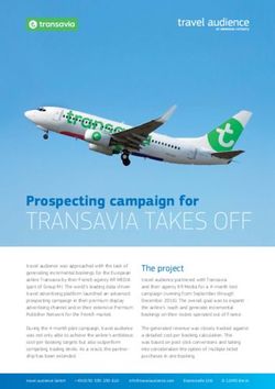 TRANSAVIA TAKES OFF Prospecting campaign for - travel audience