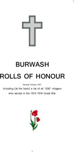 BURWASH ROLLS OF HONOUR - Including (at the back) a list of all '500' villagers who served in the 1914 1918 Great War
