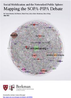 Mapping the SOPA-PIPA Debate - Social Mobilization and the Networked Public Sphere