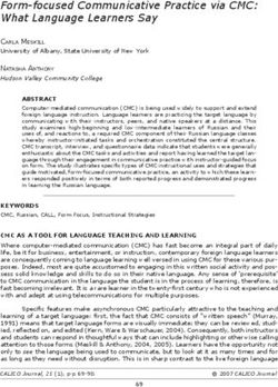 Form-focused Communicative Practice via CMC: What Language Learners Say
