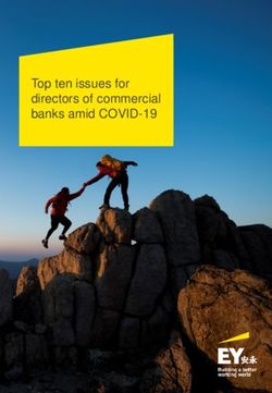 Top ten issues for directors of commercial banks amid COVID-19 - EY