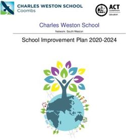 Charles Weston School School Improvement Plan 2020-2024 - Education and ...