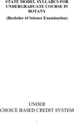 UNDER CHOICE BASED CREDIT SYSTEM - STATE MODEL SYLLABUS FOR UNDERGRADUATE COURSE IN BOTANY (Bachelor of Science Examination)