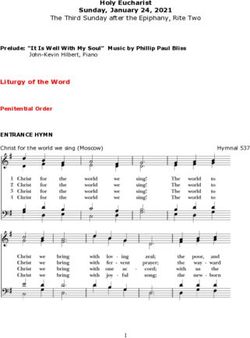 Holy Eucharist Sunday, January 24, 2021