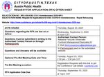 RFA #008 ESG CV 2 2020 NPS - Request for Applications (RFA) Pre Bid Conference Call August 25, 2020 at 2 3:30pm Conference call