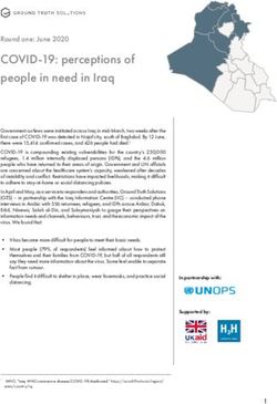 COVID-19: perceptions of people in need in Iraq - Ground ...