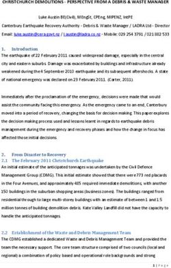 CHRISTCHURCH DEMOLITIONS - PERSPECTIVE FROM A DEBRIS & WASTE MANAGER