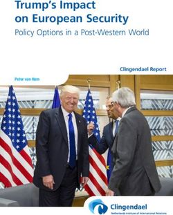 Trump's Impact on European Security - Policy Options in a Post-Western World Clingendael Report - Clingendael Institute