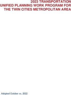 2023 TRANSPORTATION UNIFIED PLANNING WORK PROGRAM FOR THE TWIN CITIES METROPOLITAN AREA - Adopted October xx, 2022