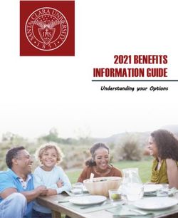 2021 BENEFITS INFORMATION GUIDE - Understanding your Options - Santa Clara University
