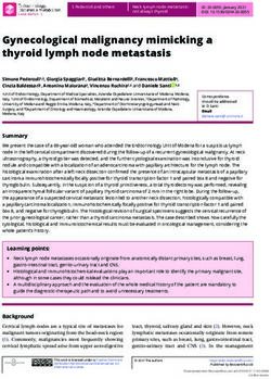 Gynecological malignancy mimicking a thyroid lymph node metastasis