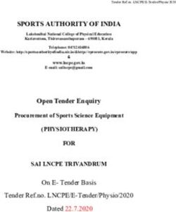 SPORTS AUTHORITY OF INDIA - lncpe