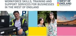 WORKFORCE SKILLS, TRAINING AND SUPPORT SERVICES FOR BUSINESSES IN THE WEST OF ENGLAND