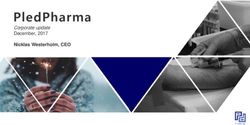 PledPharma Nicklas Westerholm, CEO - Corporate update December, 2017