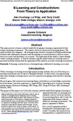 E-Learning and Constructivism: From Theory to Application