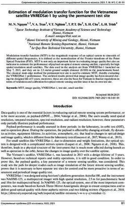 Estimation of modulation transfer function for the Vietnamese satellite VNREDSat-1 by using the permanent test site