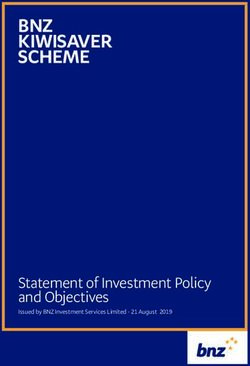 BNZ KIWISAVER SCHEME - Statement of Investment Policy and Objectives Issued by BNZ Investment Services Limited - 21 August 2019 - Sorted Smart ...