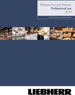 Refrigerators and freezers Professional use 2019 - Quality, Design and Innovation