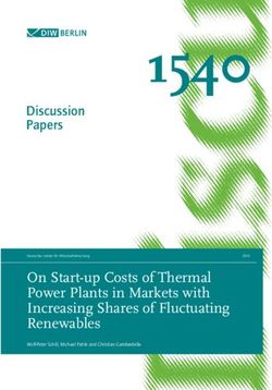 1540 On Start-up Costs of Thermal Power Plants in Markets with Increasing Shares of Fluctuating Renewables - DIW Berlin