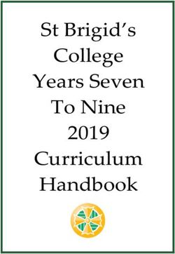St Brigid's College Years Seven To Nine 2019 Curriculum Handbook