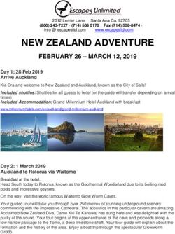 NEW ZEALAND ADVENTURE - FEBRUARY 26 - MARCH 12, 2019