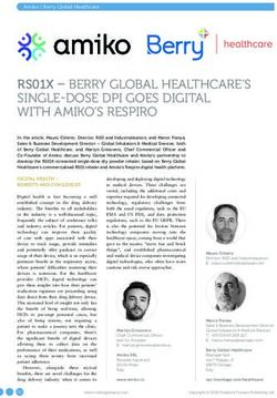 RS01X - BERRY GLOBAL HEALTHCARE'S SINGLE-DOSE DPI GOES DIGITAL WITH AMIKO'S RESPIRO
