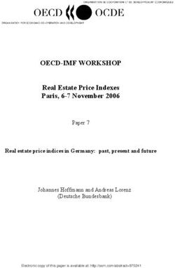 OECD-IMF WORKSHOP Real Estate Price Indexes Paris, 6-7 November 2006