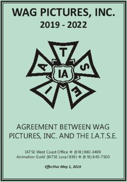 WAG PICTURES, INC. 2019 2022 - AGREEMENT BETWEEN WAG PICTURES, INC. AND THE I.A.T.S.E - Animation Guild