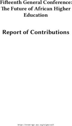 Report of Contributions - Fifteenth General Conference: The Future of African Higher Education - Association of African Universities ...