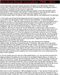 American female executions 1900 - Capital ...