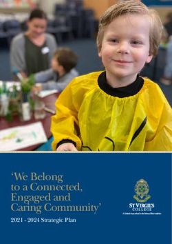 We Belong to a Connected, Engaged and Caring Community' 2021 - 2024 Strategic Plan