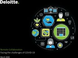 Remote Collaboration Facing the challenges of COVID-19 - March 2020 - Deloitte