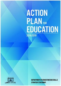 Action Plan for - Department of Education and Skills Strategy Statement