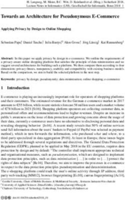 Towards an Architecture for Pseudonymous E-Commerce - SIOC