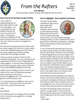 From the Rafters - The Episcopal Church of the Resurrection ...